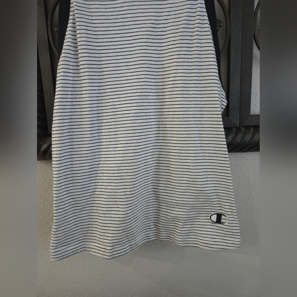 Champion Black and White Striped Tank Top - Picture 8 of 8